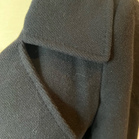 JOSEPH Black wool & cashmere modern pea coat size IT 40 or US 8 EUC - Picture 5 of 10